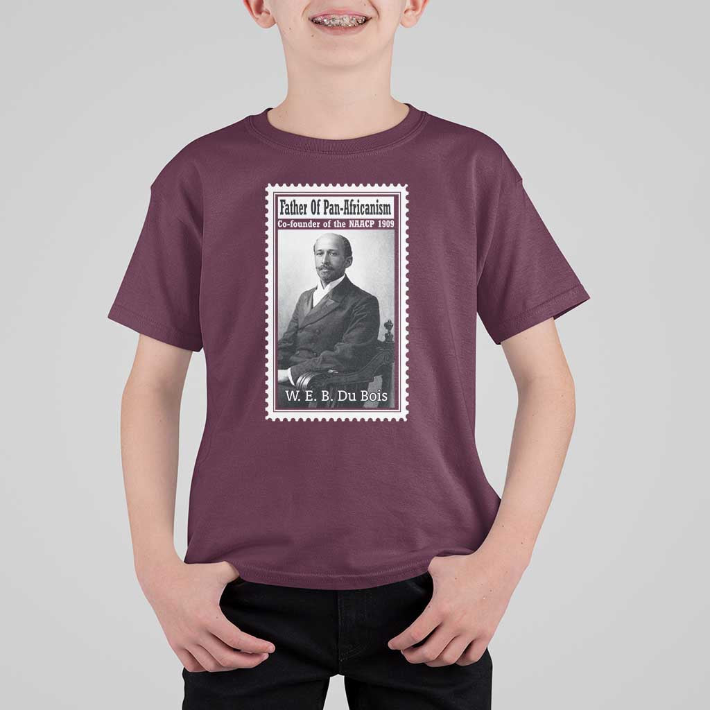 Vintage Stamp W E B Du Bois T Shirt For Kid Black Thought Leader