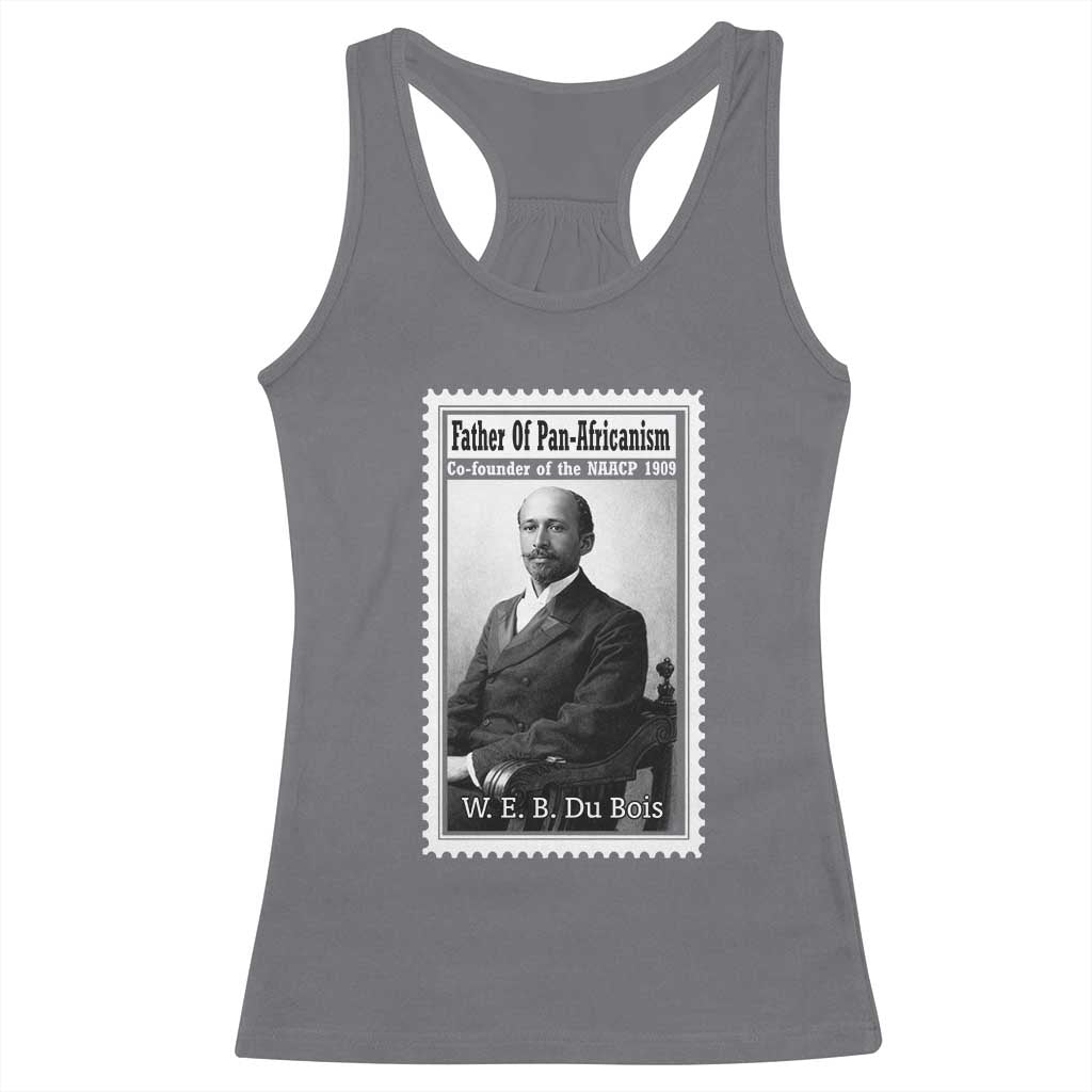 Vintage Stamp W E B Du Bois Racerback Tank Top Black Thought Leader