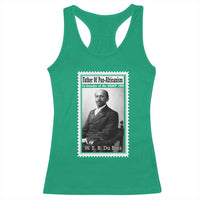 Vintage Stamp W E B Du Bois Racerback Tank Top Black Thought Leader
