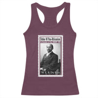 Vintage Stamp W E B Du Bois Racerback Tank Top Black Thought Leader