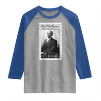 Vintage Stamp W E B Du Bois Raglan Shirt Black Thought Leader