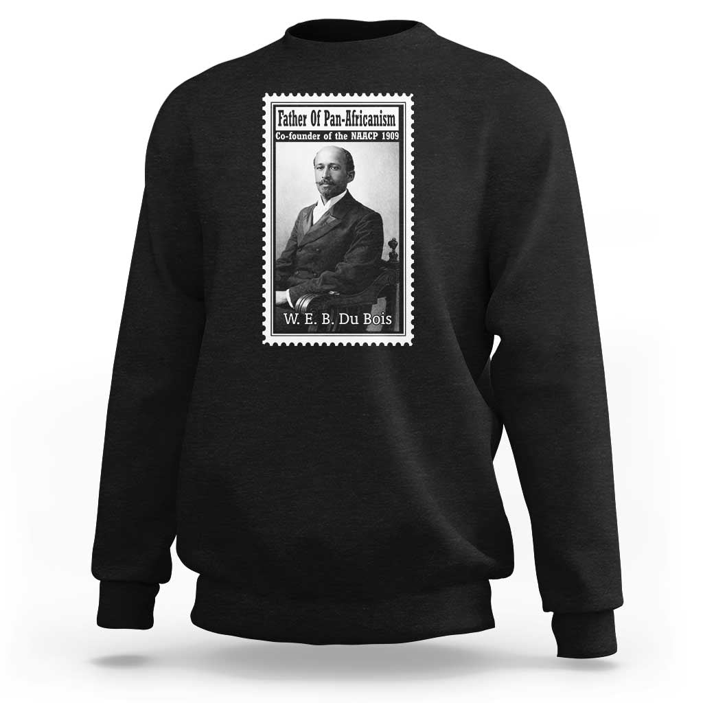 Vintage Stamp W E B Du Bois Sweatshirt Black Thought Leader