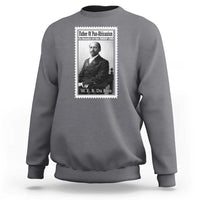 Vintage Stamp W E B Du Bois Sweatshirt Black Thought Leader