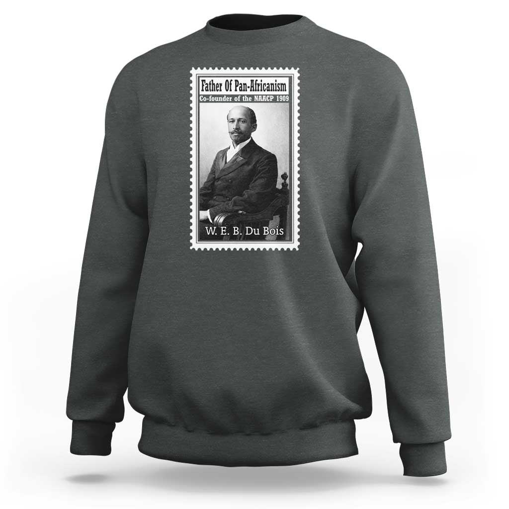 Vintage Stamp W E B Du Bois Sweatshirt Black Thought Leader