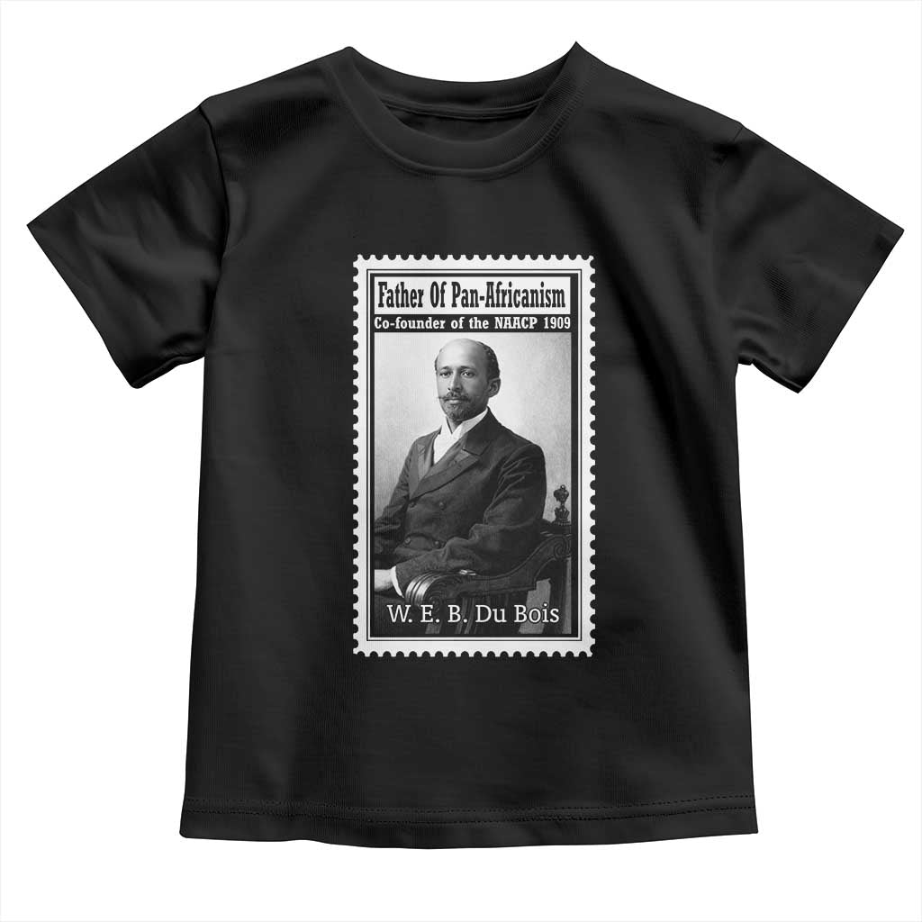Vintage Stamp W E B Du Bois Toddler T Shirt Black Thought Leader