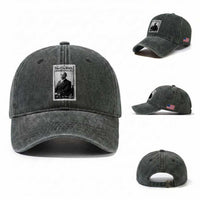 Vintage Stamp W E B Du Bois Washed Cotton Baseball Cap Black Thought Leader