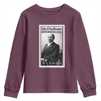 Vintage Stamp W E B Du Bois Youth Sweatshirt Black Thought Leader