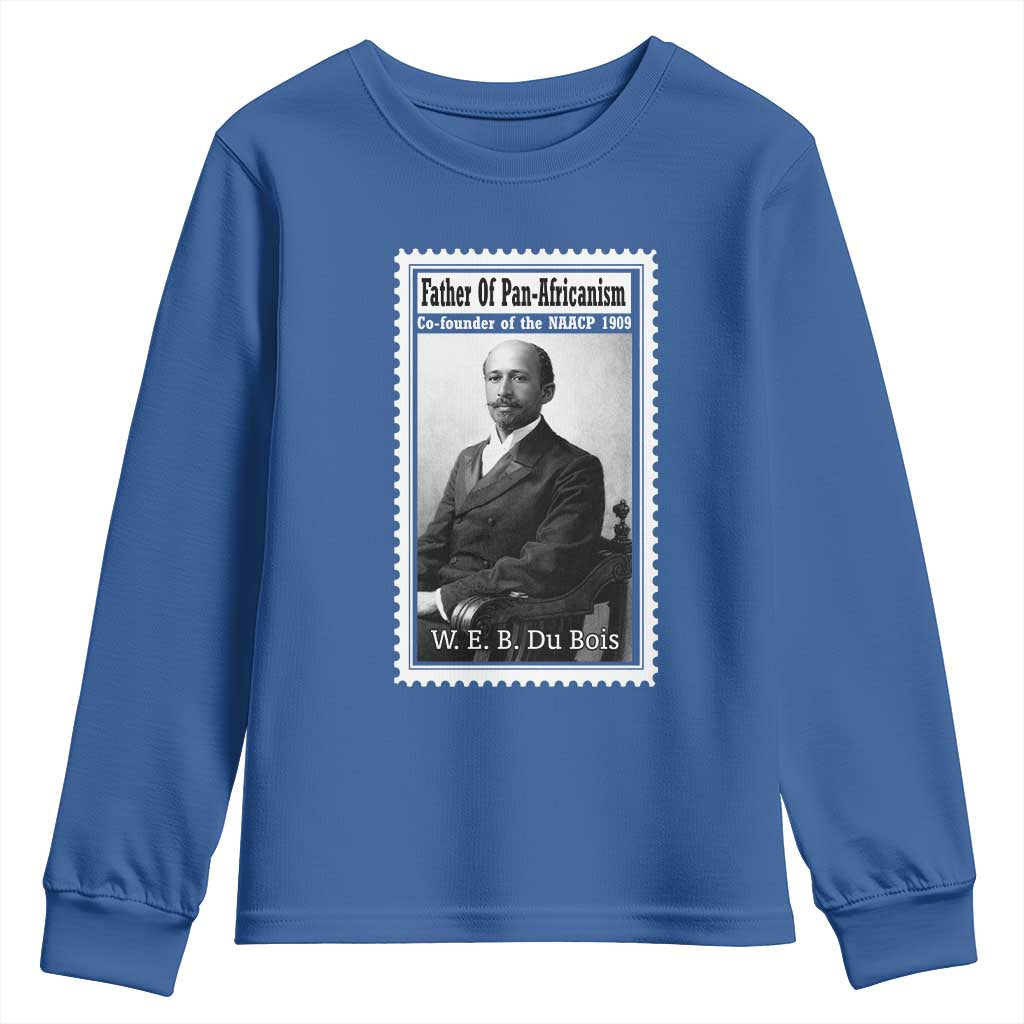 Vintage Stamp W E B Du Bois Youth Sweatshirt Black Thought Leader