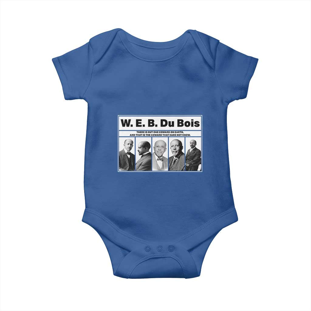 W E B Du Bois Quote Baby Onesie There Is But One Coward On Earth
