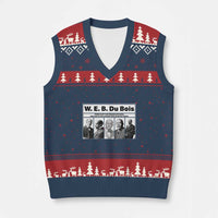W E B Du Bois Quote V-Neck Knit Sweater Vest There Is But One Coward On Earth