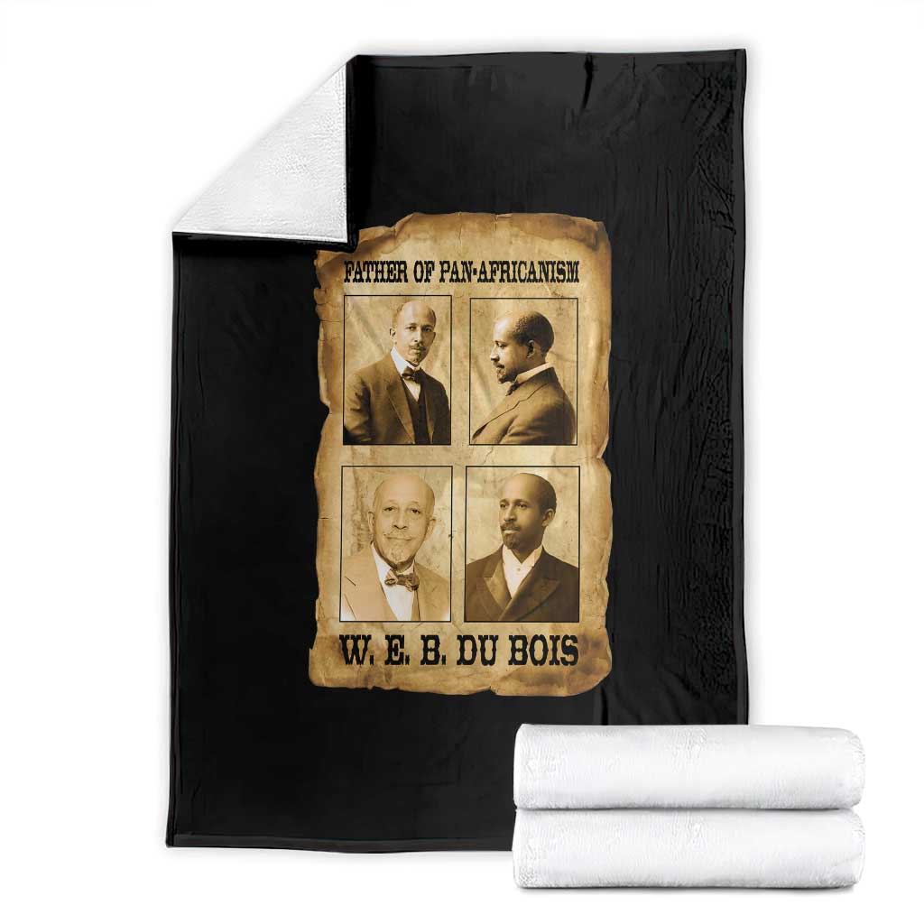 W E B Du Bois Throw Blanket African American History Gift