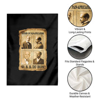 W E B Du Bois Garden Flag African American History Gift