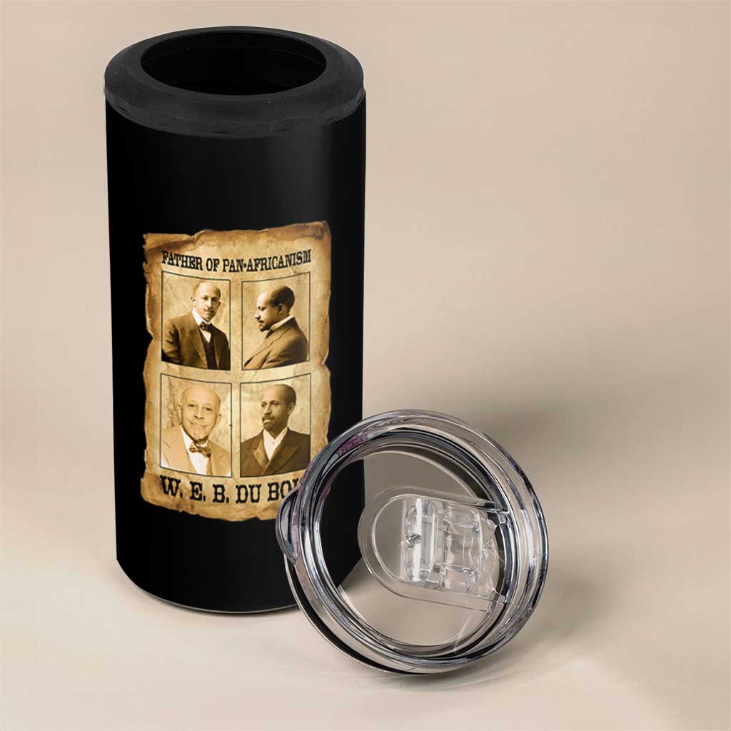 W E B Du Bois 4 in 1 Can Cooler Tumbler African American History Gift