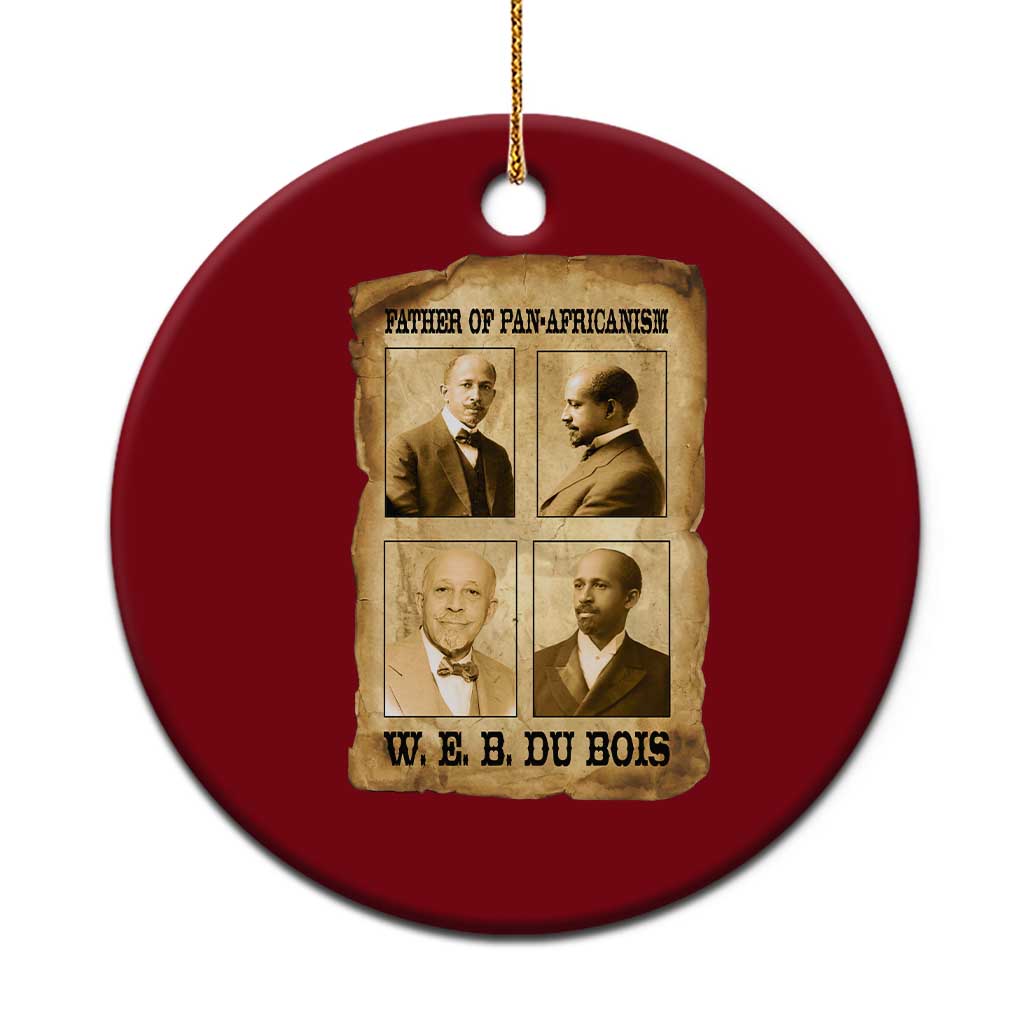 W E B Du Bois Ceramic Ornament African American History Gift
