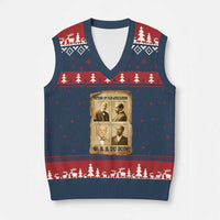 W E B Du Bois V-Neck Knit Sweater Vest African American History Gift