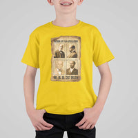 W E B Du Bois T Shirt For Kid African American History Gift