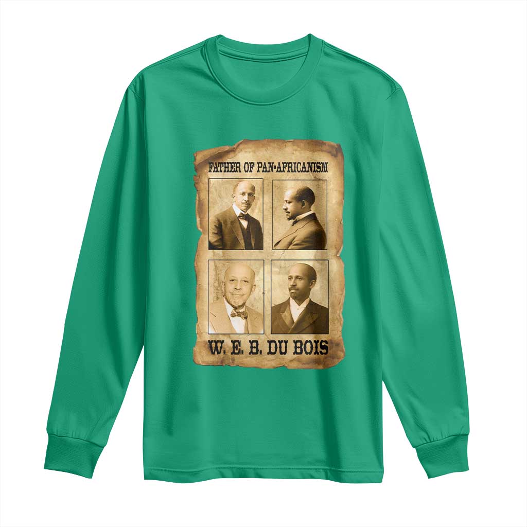 W E B Du Bois Long Sleeve Shirt African American History Gift