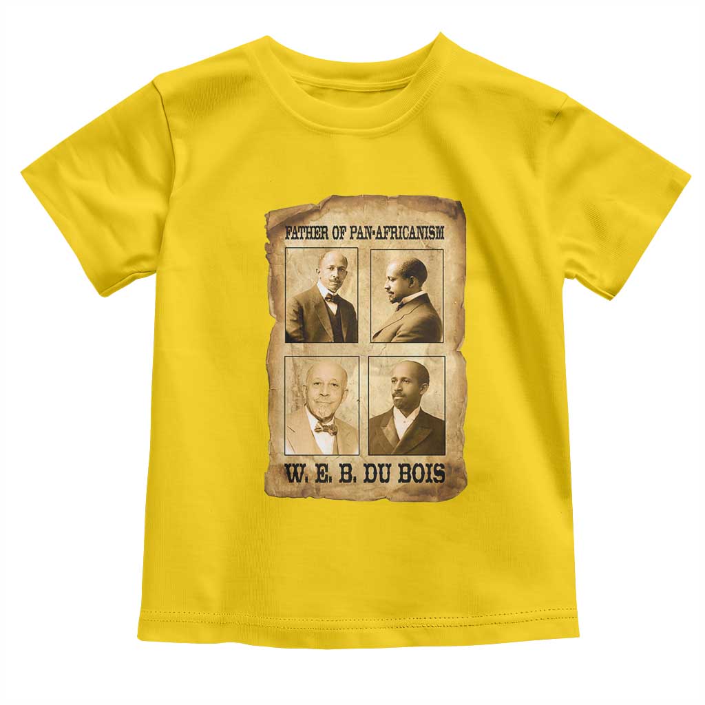 W E B Du Bois Toddler T Shirt African American History Gift