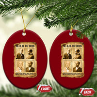 Education Must Teach Life W E B Du Bois Quote Ceramic Ornament