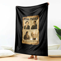 One Person Can Change The World Quote Throw Blanket Rosa Parks Legacy
