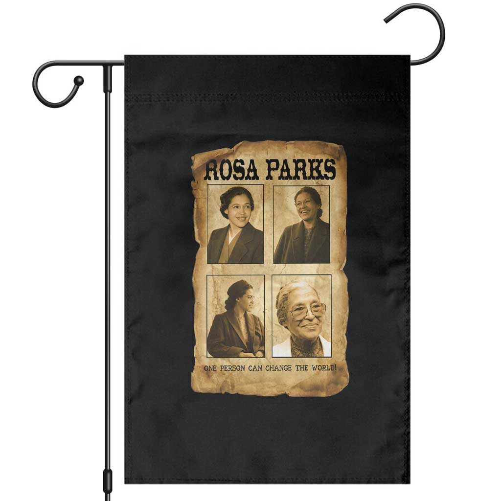 One Person Can Change The World Quote Garden Flag Rosa Parks Legacy