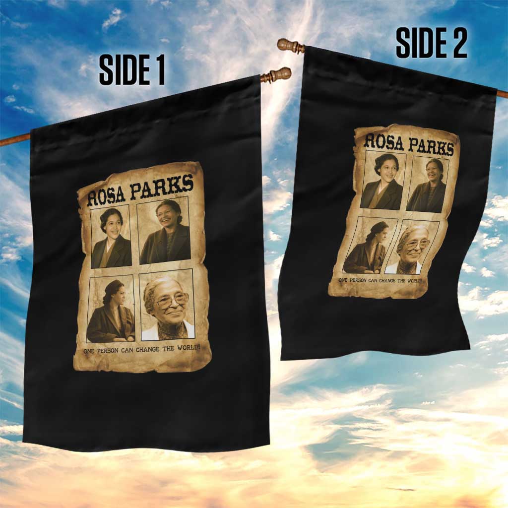 One Person Can Change The World Quote Garden Flag Rosa Parks Legacy