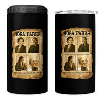 One Person Can Change The World Quote 4 in 1 Can Cooler Tumbler Rosa Parks Legacy
