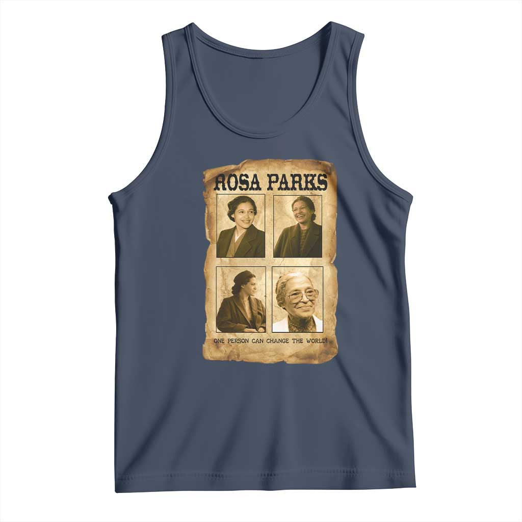 One Person Can Change The World Quote Tank Top Rosa Parks Legacy