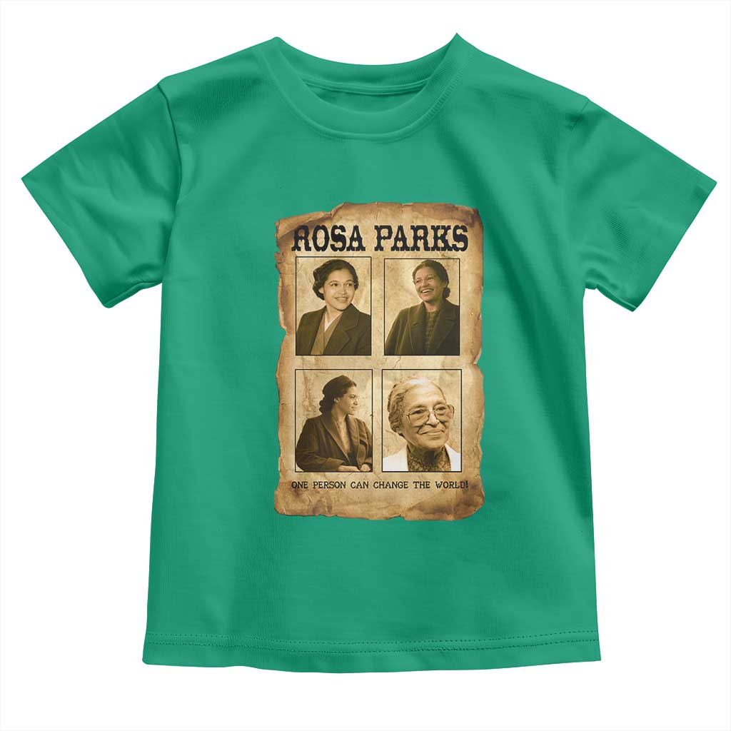 One Person Can Change The World Quote Toddler T Shirt Rosa Parks Legacy