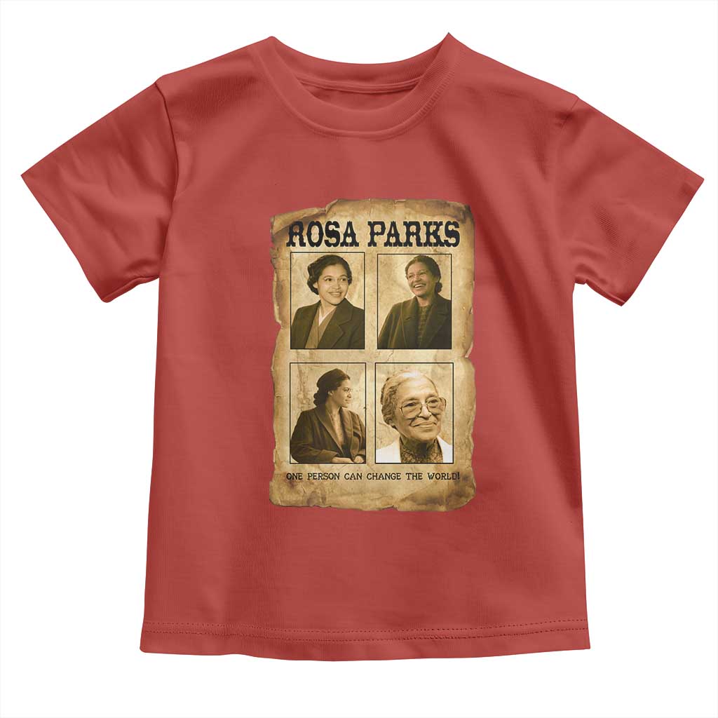 One Person Can Change The World Quote Toddler T Shirt Rosa Parks Legacy