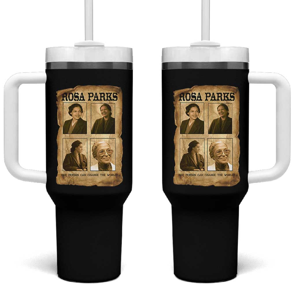 One Person Can Change The World Quote Tumbler With Handle Rosa Parks Legacy