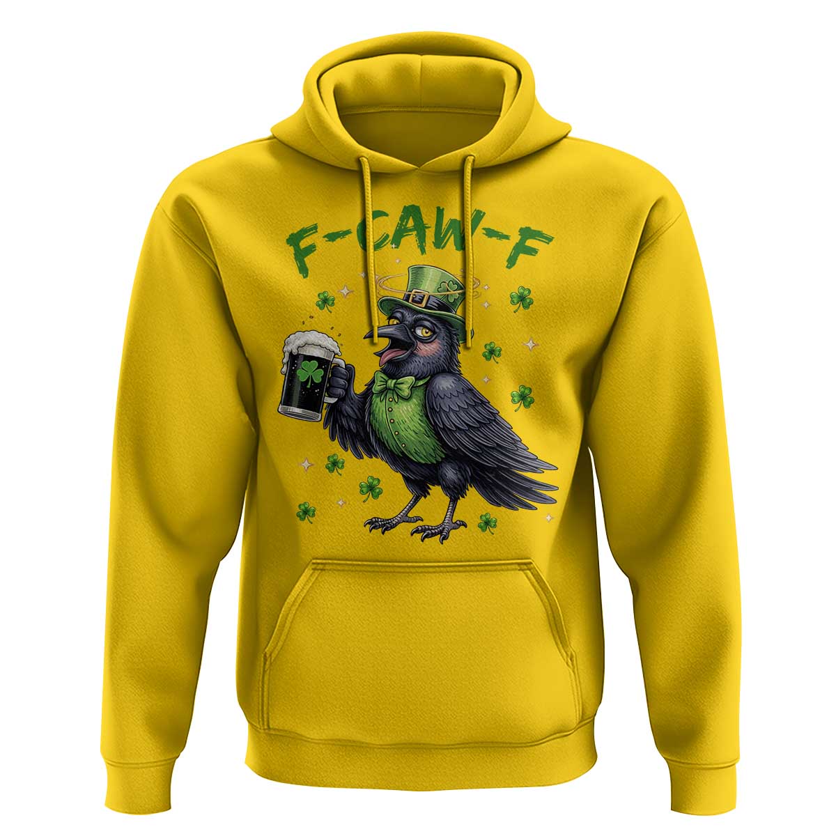F Caw F Raven Lover Hoodie Funny St Patricks Day Gift