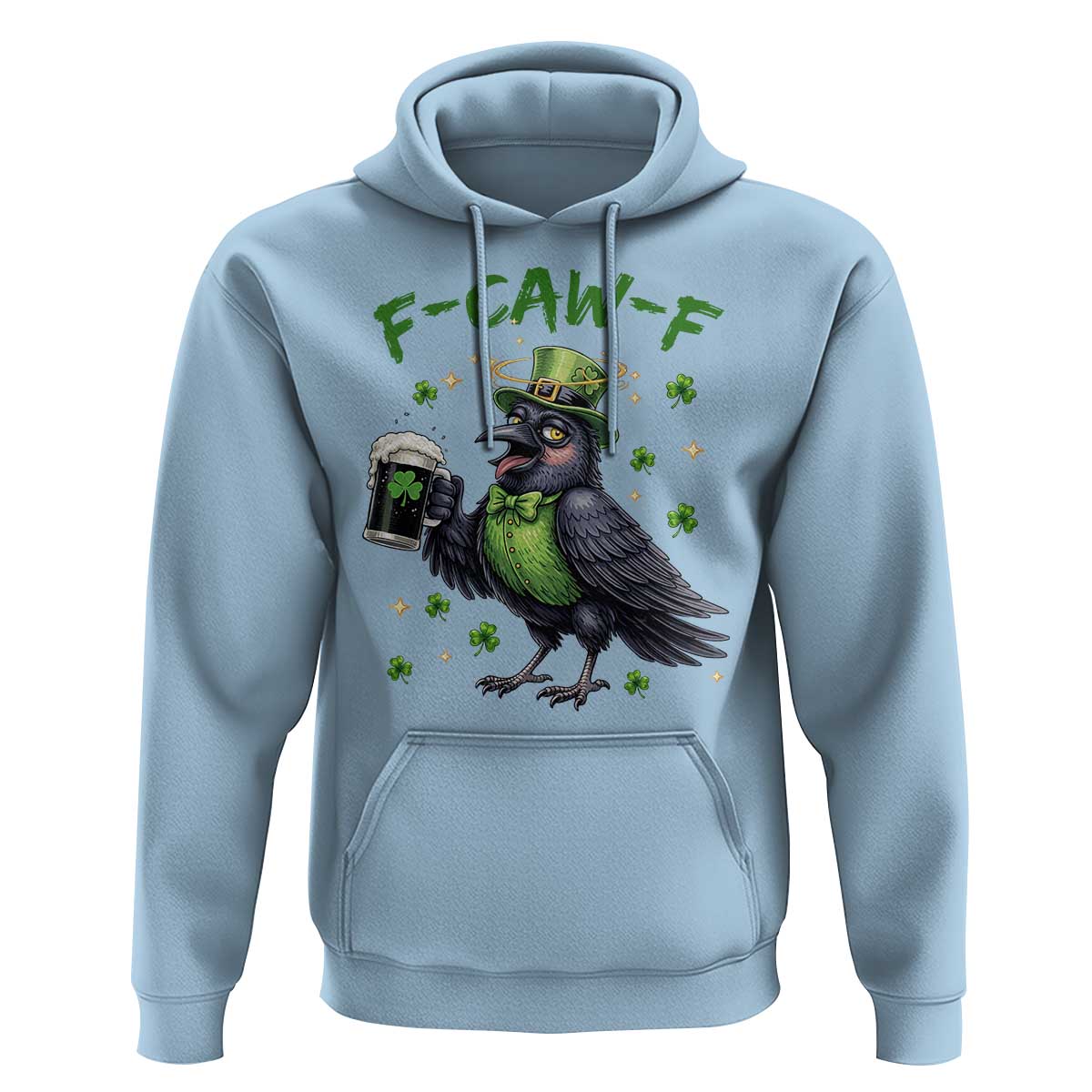 F Caw F Raven Lover Hoodie Funny St Patricks Day Gift