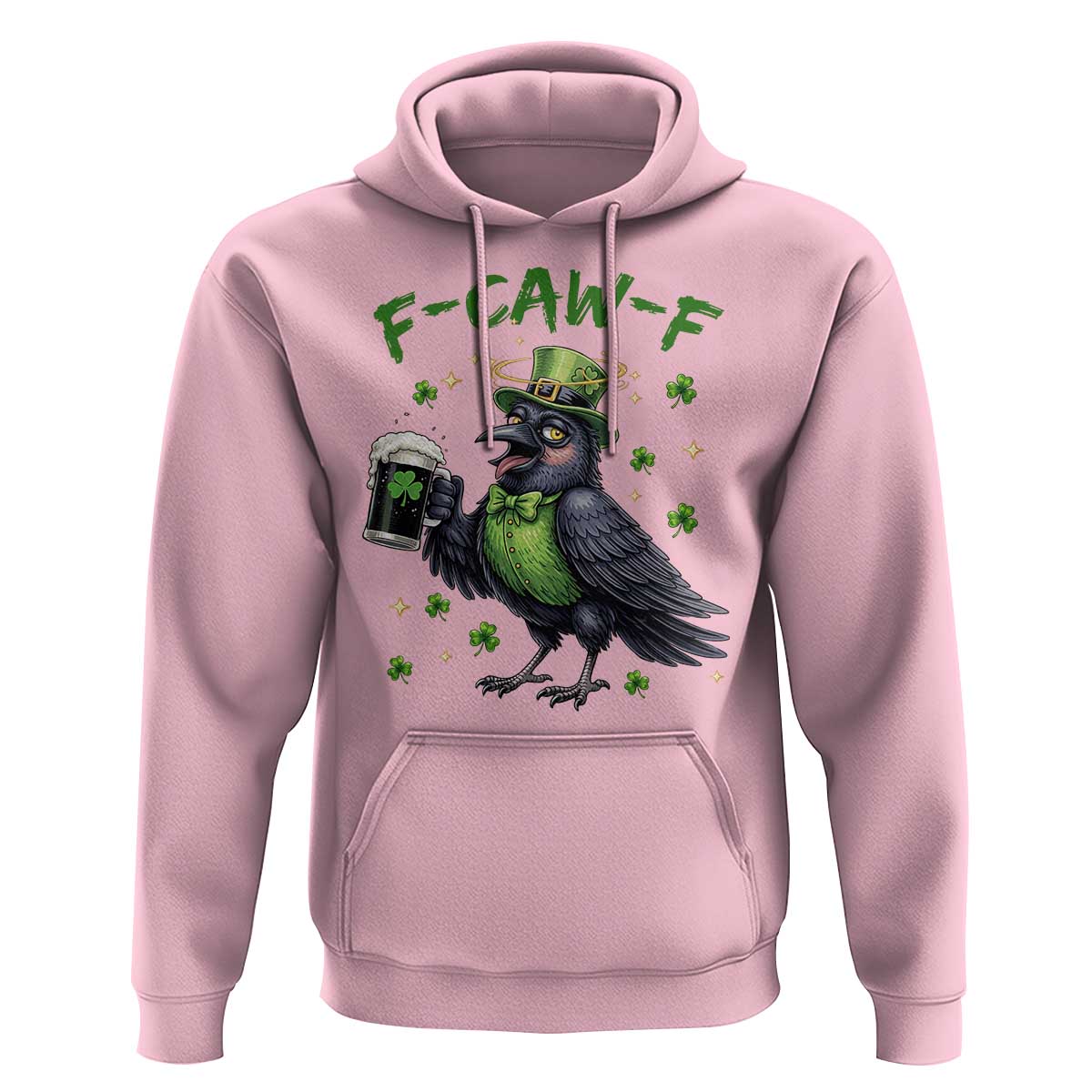 F Caw F Raven Lover Hoodie Funny St Patricks Day Gift
