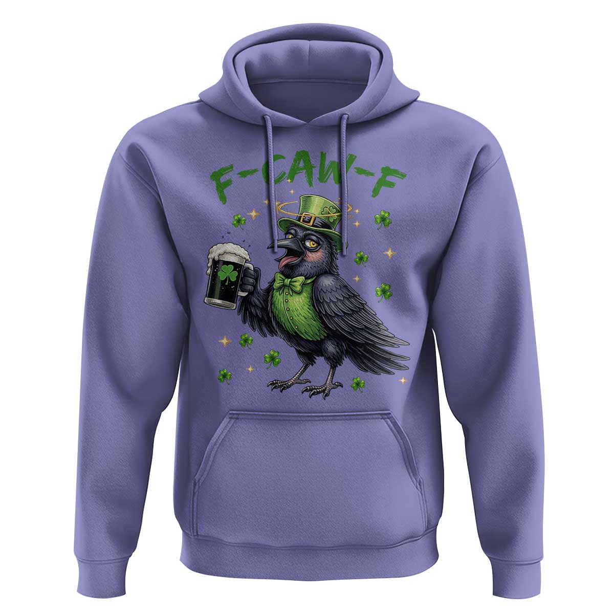 F Caw F Raven Lover Hoodie Funny St Patricks Day Gift