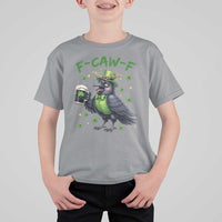 F Caw F Raven Lover T Shirt For Kid Funny St Patricks Day Gift