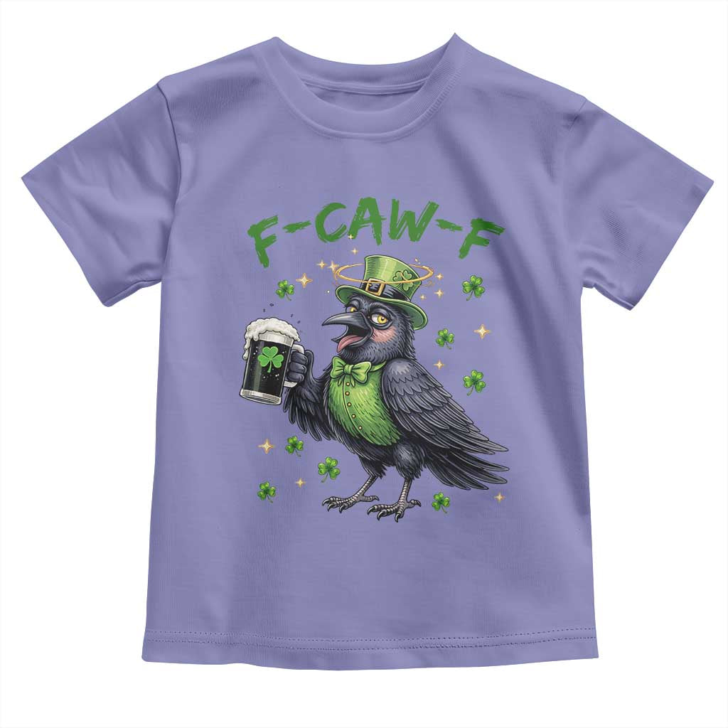 F Caw F Raven Lover Toddler T Shirt Funny St Patricks Day Gift