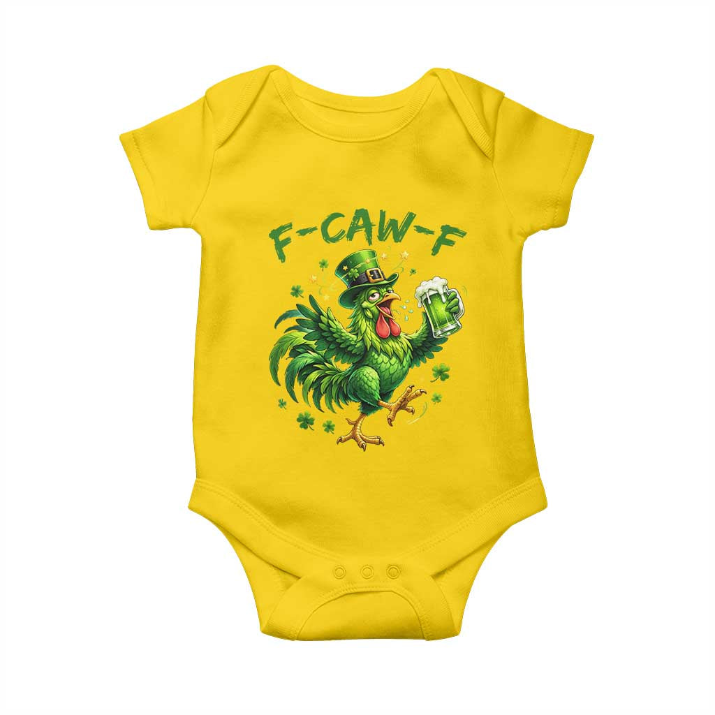 F Caw F Drunk Irish Chicken Baby Onesie Funny St Patricks Day Gift