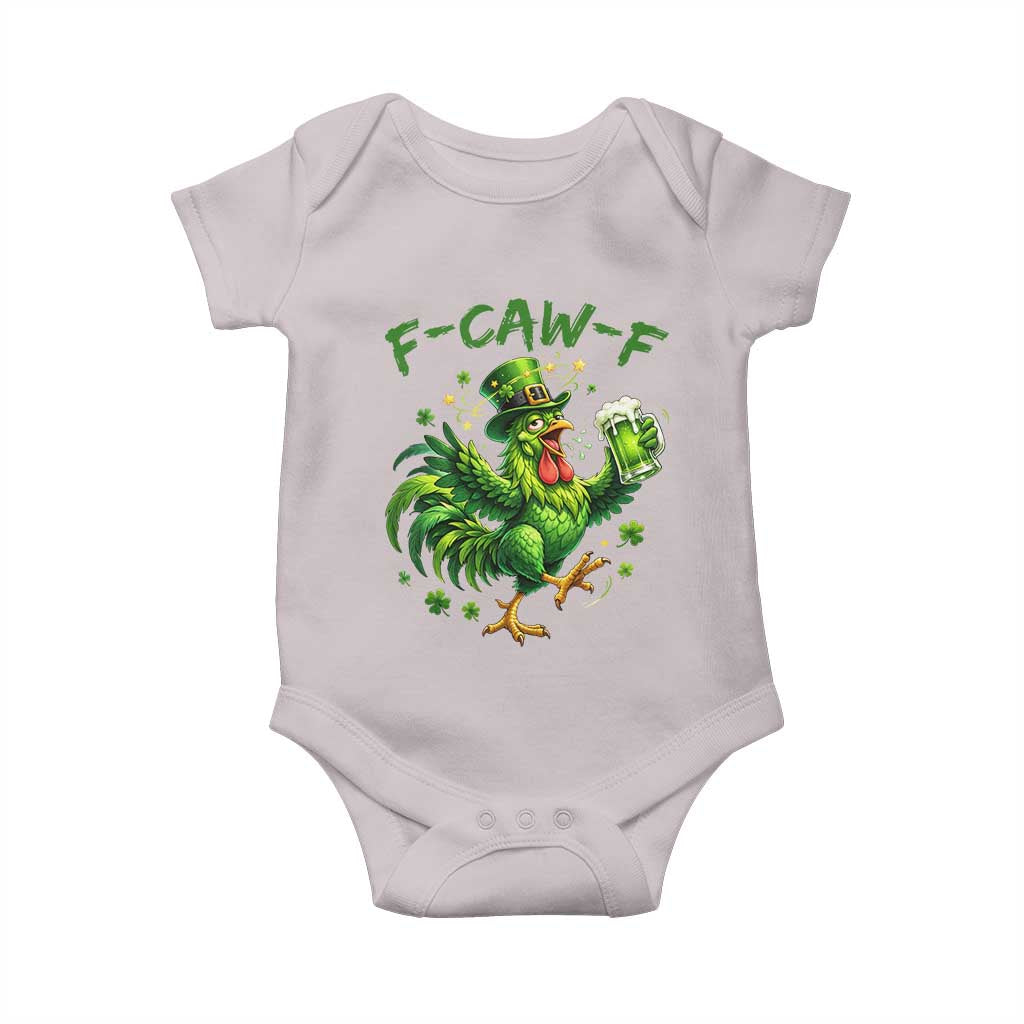 F Caw F Drunk Irish Chicken Baby Onesie Funny St Patricks Day Gift