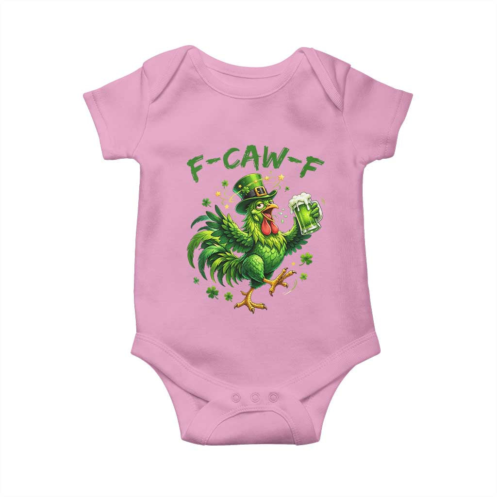 F Caw F Drunk Irish Chicken Baby Onesie Funny St Patricks Day Gift