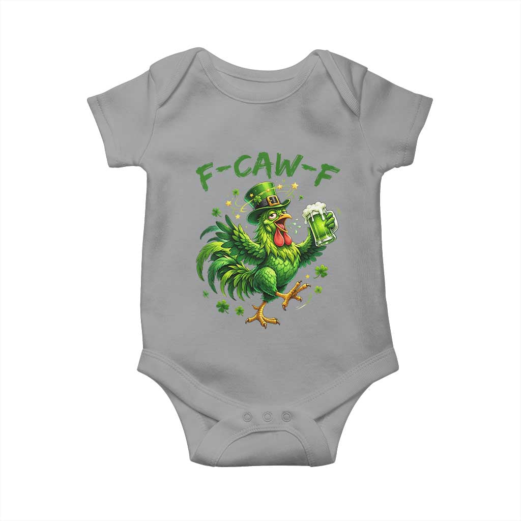 F Caw F Drunk Irish Chicken Baby Onesie Funny St Patricks Day Gift