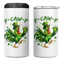 F Caw F Drunk Irish Chicken 4 in 1 Can Cooler Tumbler Funny St Patricks Day Gift