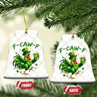 F Caw F Drunk Irish Chicken Ceramic Ornament Funny St Patricks Day Gift