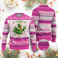 F Caw F Drunk Irish Chicken Ugly Christmas Sweater Funny St Patricks Day Gift