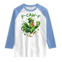 F Caw F Drunk Irish Chicken Raglan Shirt Funny St Patricks Day Gift