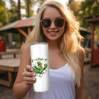 F Caw F Drunk Irish Chicken Skinny Tumbler Funny St Patricks Day Gift