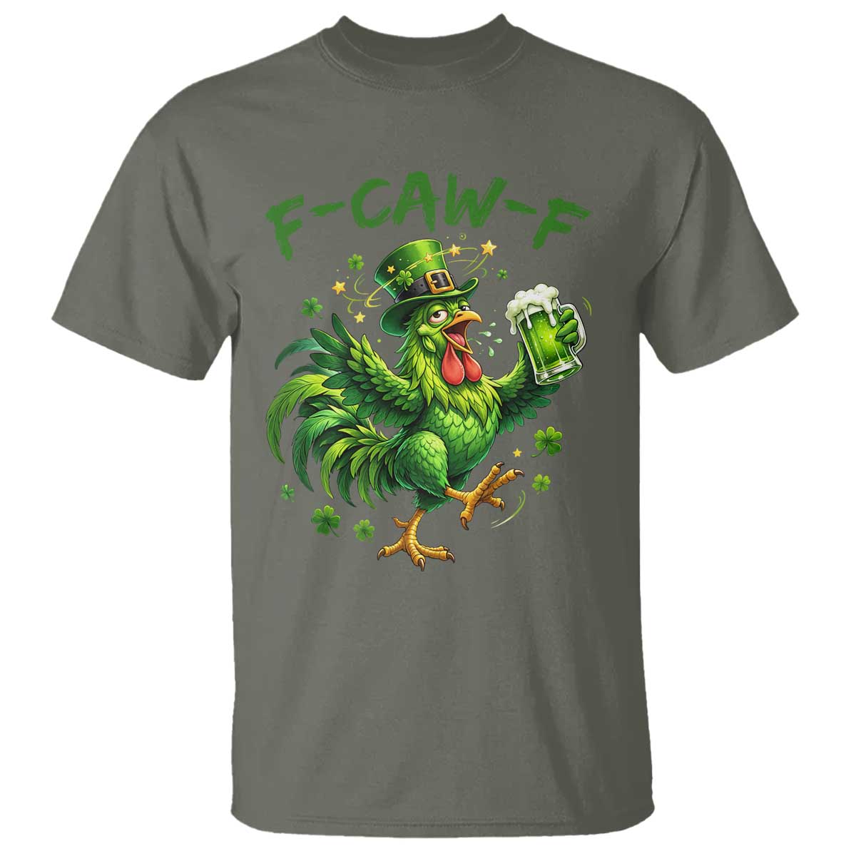 F Caw F Drunk Irish Chicken T Shirt Funny St Patricks Day Gift