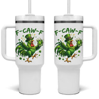 F Caw F Drunk Irish Chicken Tumbler With Handle Funny St Patricks Day Gift