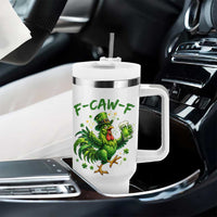F Caw F Drunk Irish Chicken Tumbler With Handle Funny St Patricks Day Gift