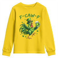 F Caw F Drunk Irish Chicken Youth Sweatshirt Funny St Patricks Day Gift